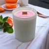 Świeca Sojowa ręcznie wykonana biały matt 230 ml Pomarańcza
