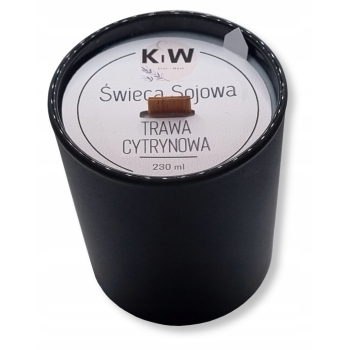 Świeca Sojowa Handmade 230 ml Trawa Cytrynowa