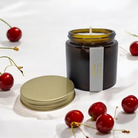 Świeca sojowa ręcznie wykonana Knot i Wosk 120 ml zapach Wiśnia