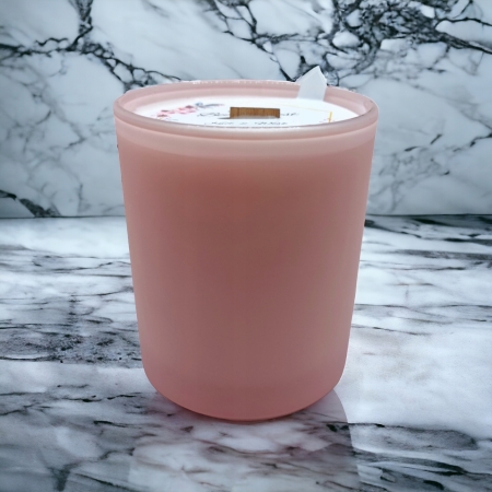 Świeca Sojowa ręcznie wykonana Handmade różowy mat 230 ml Yen Bez i Agrest