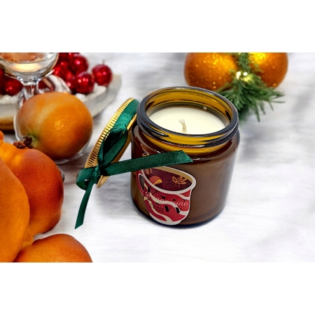 Świeca Sojowa Handmade ręcznie wykonana święta prezent zapach Grzane Wino