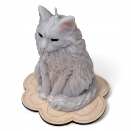 Świeca Sojowa zapachowa wolnostojąca kot maine coon - Toskańska Winnica