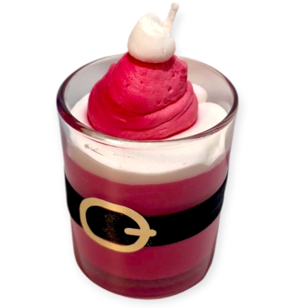 ZAPACH CIASTO MANDARYNKOWE ręcznie wylana i zdobiona świeca sojowa prezent