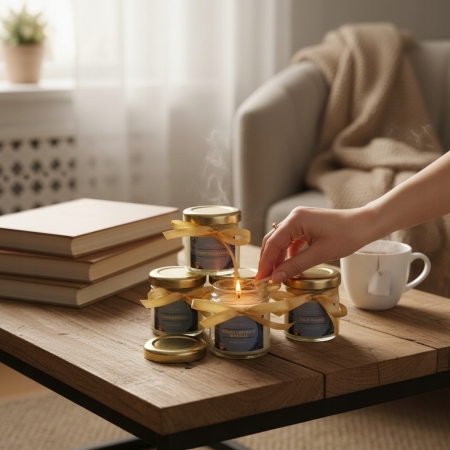 Zestaw prezentowy świeca świece sojowe Czas Na RELAKS Prezent Walentynki